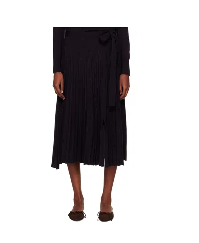 3.1 Phillip Lim Logo Blue Ribbon Skirt In Black