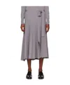 Shop 3.1 Phillip Lim Logo Girdle Skirt In Gray