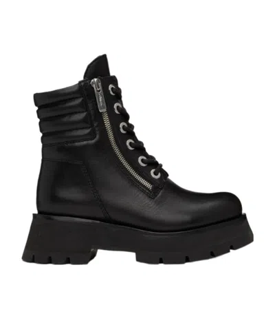 3.1 PHILLIP LIM LOGO LACE ANKLE BOOTS