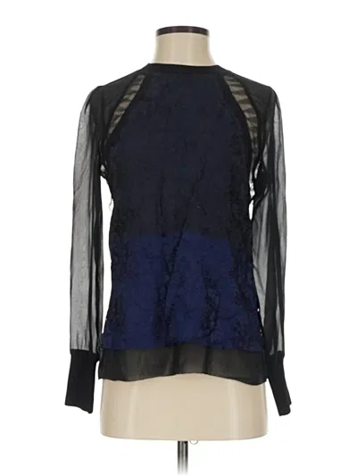 Pre-owned 3.1 Phillip Lim Long Sleeve Blouse In Blue