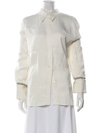 Pre-owned 3.1 Phillip Lim Long Sleeve Blouse In Neutral