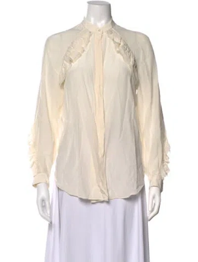Pre-owned 3.1 Phillip Lim Long Sleeve Blouse In Neutrals