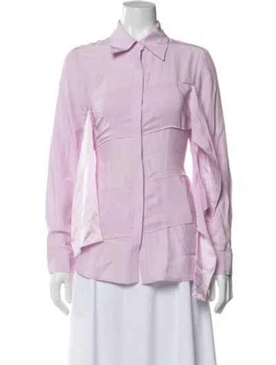 Pre-owned 3.1 Phillip Lim Long Sleeve Blouse In Purple