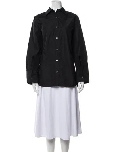 Pre-owned 3.1 Phillip Lim Long Sleeve Button-up Top W/ Tags In Black