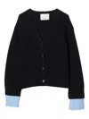 3.1 Phillip Lim Long-sleeve Cable-knit Cardigan In Black