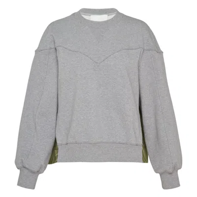 3.1 Phillip Lim Long Sleeve French Terry Sweatshirt In Gray