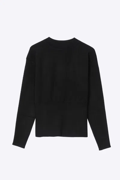 3.1 Phillip Lim Long Sleeve Military Rib Mock Neck Pullover In Brown