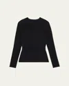 3.1 Phillip Lim Long-sleeve Mock-neck Top In Black