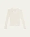 3.1 Phillip Lim Texture Knit Long Sleeve Polo