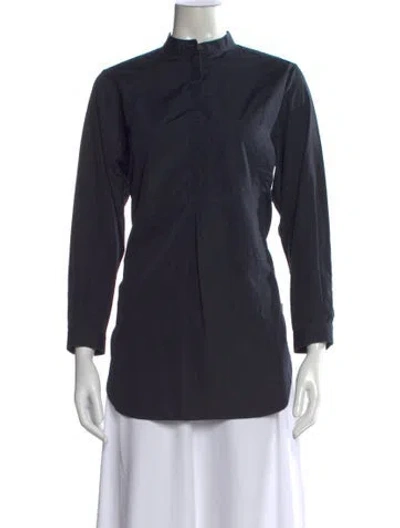 Pre-owned 3.1 Phillip Lim Long Sleeve Top In Blue