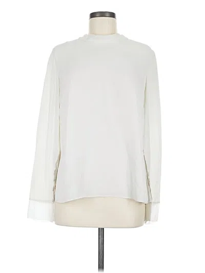 Pre-owned 3.1 Phillip Lim Long Sleeve Top Ivory Turtleneck Tops
