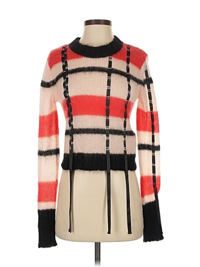 Pre-owned 3.1 Phillip Lim Long Sleeve Top Red Turtleneck Tops