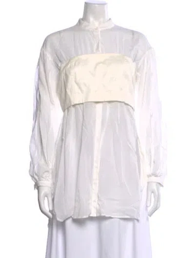 Pre-owned 3.1 Phillip Lim Long Sleeve Top W/ Tags In White