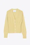 3.1 Phillip Lim Long Sleeve Wool Cardigan In Yellow