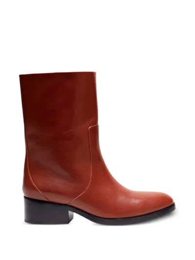 3.1 Phillip Lim Lucien Zip Boots In Animal Print