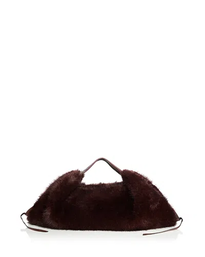 3.1 Phillip Lim Luna Medium Faux Fur Hobo Bag In Purple