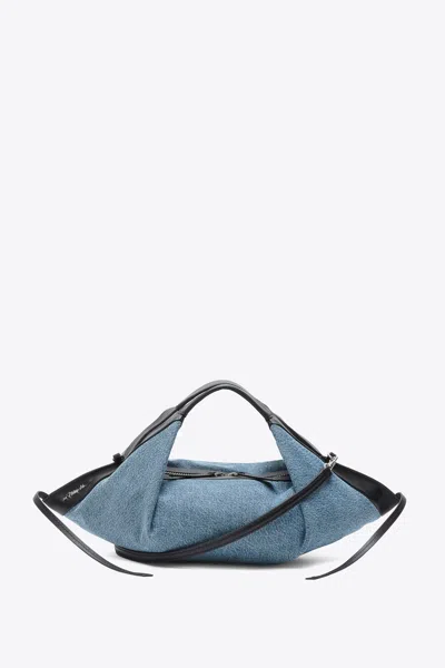 3.1 Phillip Lim Luna Mini Denim Crossbody Bag In Blue