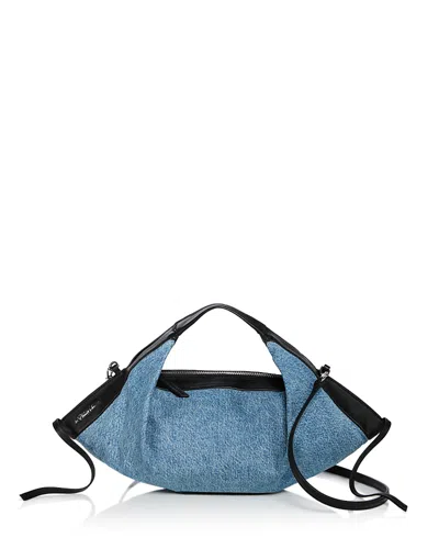 3.1 Phillip Lim Luna Small Denim Crossbody In Blue