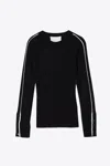 3.1 Phillip Lim Lux Viscose Top With Piping In Black