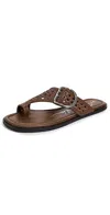 3.1 Phillip Lim Macrame Z-strap Toe Sandals Cocoa
