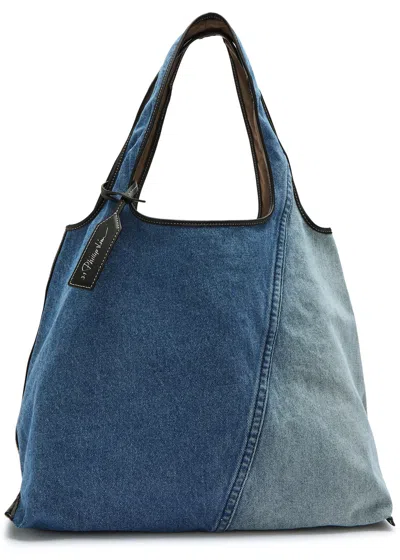 3.1 Phillip Lim Market Panelled Denim Tote In Indigo