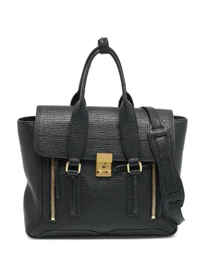 Pre-owned 3.1 Phillip Lim Medium Pashli Leather Satchel Bag In Black