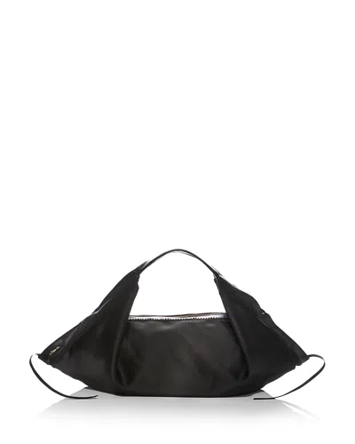 3.1 Phillip Lim Medium Structured Satin Handbag In Black