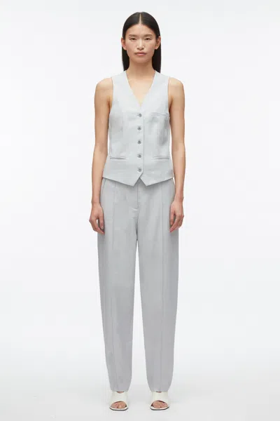 3.1 Phillip Lim Melange Tapered Trouser In Blue