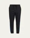 3.1 Phillip Lim Men's Jersey Side-stripe Track Pants In Blk Multi