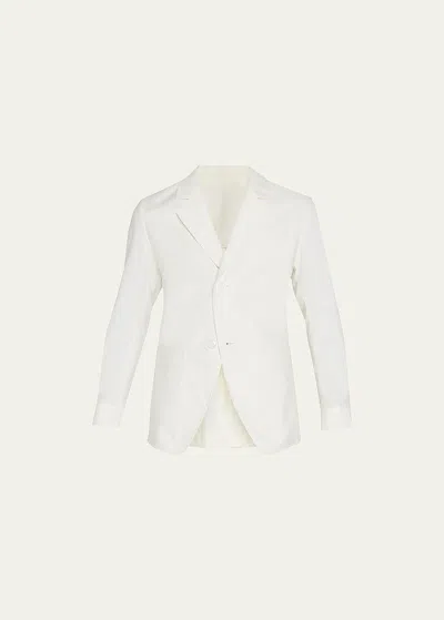 3.1 Phillip Lim Men's Oversized Solid Sport Jacket In Ant. White