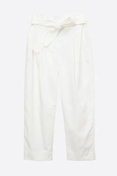 3.1 Phillip Lim Menswear Style Pant With Belt In White