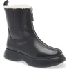 3.1 Phillip Lim Mercer Genuine Shearling Lined Zip Combat Boot In Black