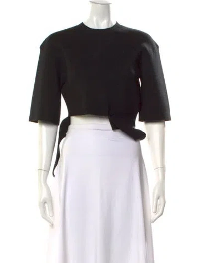 Pre-owned 3.1 Phillip Lim Merino Wool Crew Neck Sweater In Black