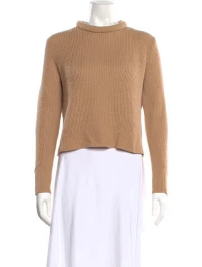 Pre-owned 3.1 Phillip Lim Merino Wool Crew Neck Sweater In Brown