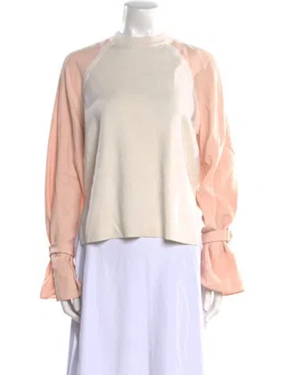 Pre-owned 3.1 Phillip Lim Merino Wool Crew Neck Sweater In Neutral