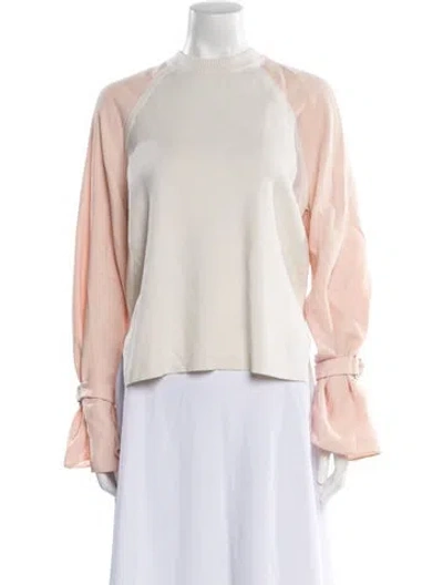 Pre-owned 3.1 Phillip Lim Merino Wool Crew Neck Sweater In Neutral