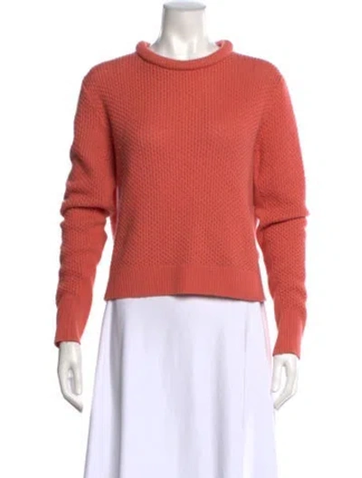 Pre-owned 3.1 Phillip Lim Merino Wool Crew Neck Sweater In Orange