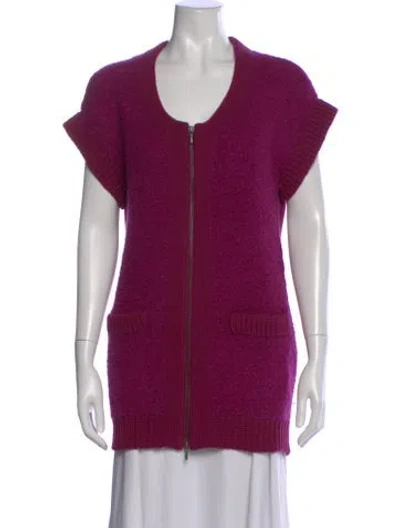 Pre-owned 3.1 Phillip Lim Merino Wool Crew Neck Sweater In Purple
