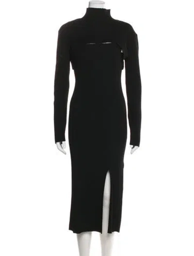 Pre-owned 3.1 Phillip Lim Merino Wool Crystal Embellishments Skirt Set In Black