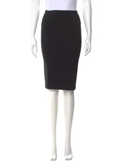 Pre-owned 3.1 Phillip Lim Merino Wool Knee-length Skirt In Black