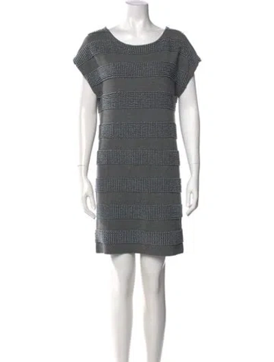 Pre-owned 3.1 Phillip Lim Merino Wool Mini Dress In Gray