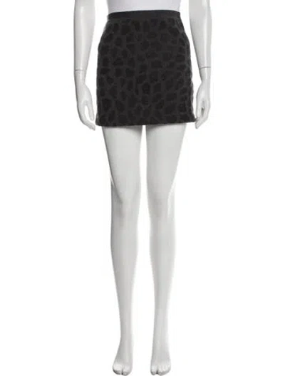 Pre-owned 3.1 Phillip Lim Merino Wool Mini Skirt In Gray