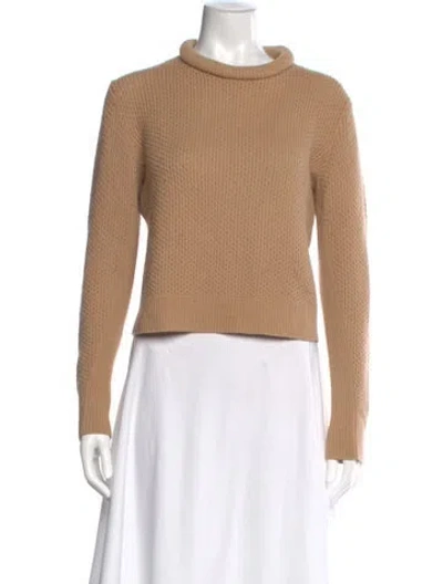 Pre-owned 3.1 Phillip Lim Merino Wool Mock Neck Sweater In Brown