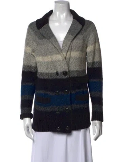 Pre-owned 3.1 Phillip Lim Merino Wool Striped Sweater In Gray