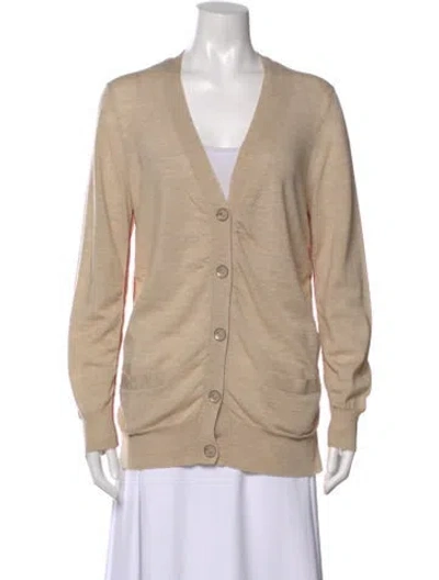 Pre-owned 3.1 Phillip Lim Merino Wool V-neck Sweater In Neutral