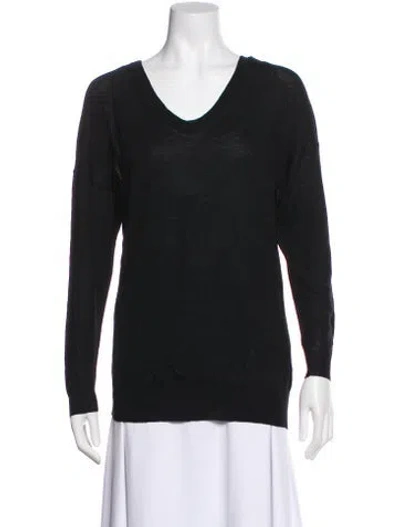 Pre-owned 3.1 Phillip Lim Merino Wool V-neck Sweater W/ Tags In Black
