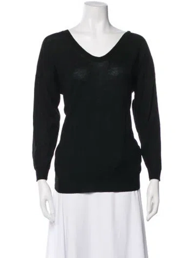 Pre-owned 3.1 Phillip Lim Merino Wool V-neck Top In Multi