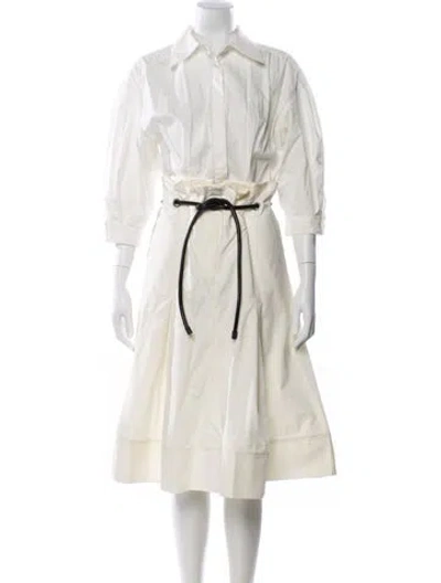 Pre-owned 3.1 Phillip Lim Midi Length Dress In White