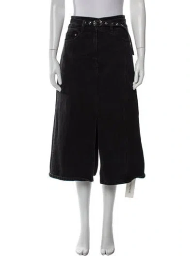 Pre-owned 3.1 Phillip Lim Midi Length Skirt In Black