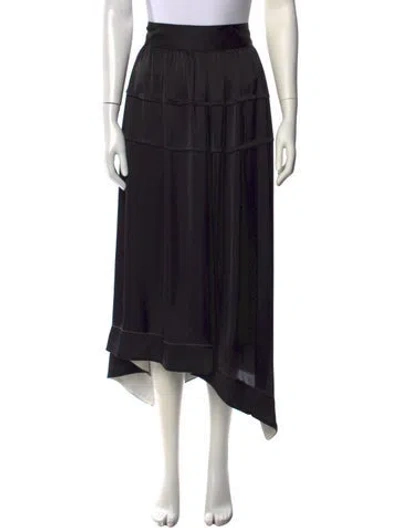 Pre-owned 3.1 Phillip Lim Midi Length Skirt In Black
